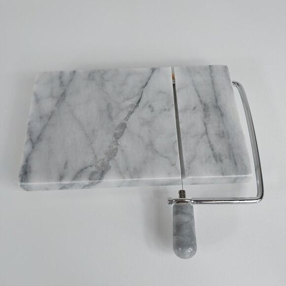 Marble Cheese Slicer Cutting Board Steel Wire 8" x 5" With Extra Cutting‎ Wires - Picture 1 of 6